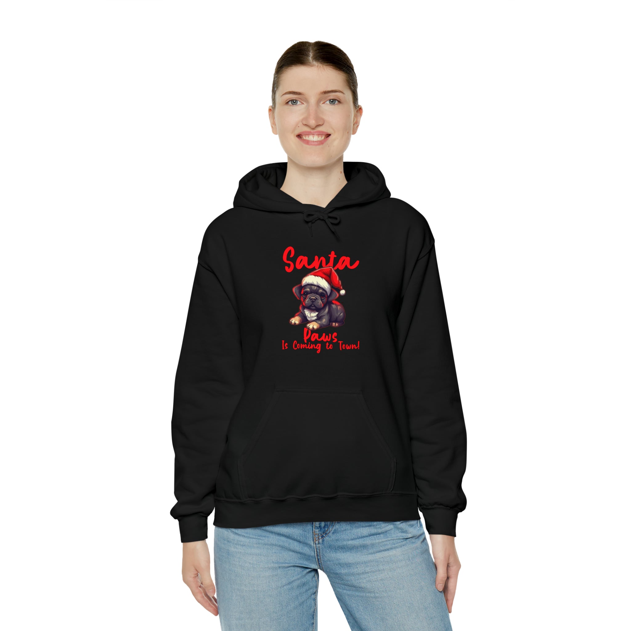 Durable Santa - Premium Paws At Town Unisex Hoodie Casual Wear
