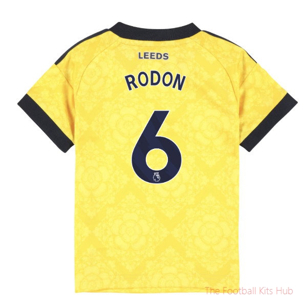 Leeds United Away Kit 2026-2027 Rodon #6 Team Shirt Match Jersey