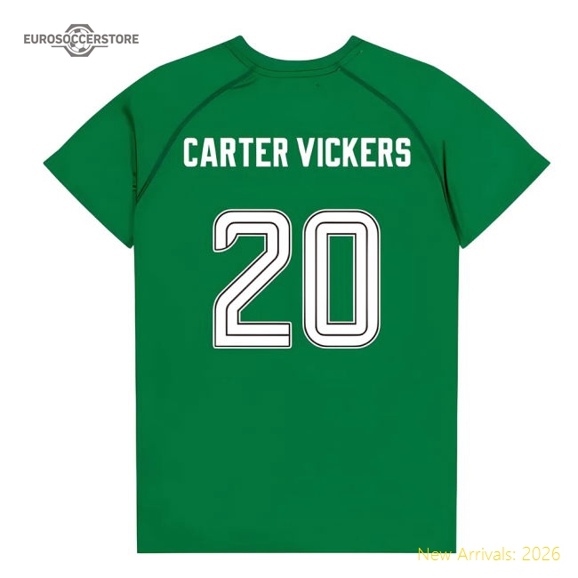Celtic Poly T-shirt (Green/White) - Kids (Carter Vickers 20)