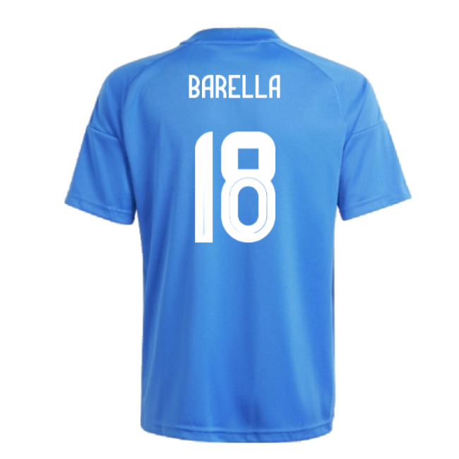 2024-2025 Italy Home Fan Jersey (Kids) (Barella 18) Euro