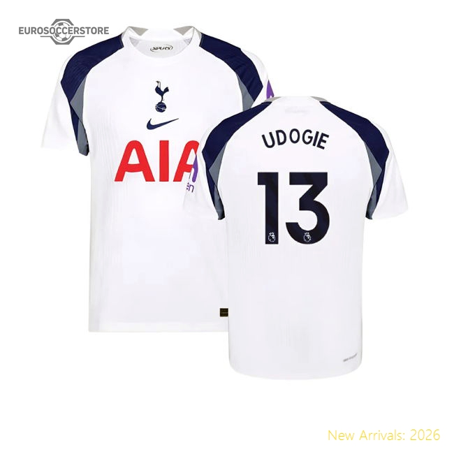 2025-2026 Thfc Hotspur Authentic Home Shirt (udogie 13)