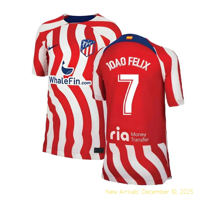 2022-2023 Atletico Madrid Premium Quality Home Shirt (Kids) (JOAO