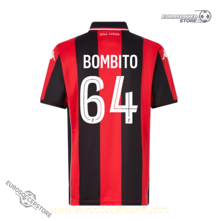 OGC Nice's Home BOMBITO 64 Jersey for the 25-26 season.