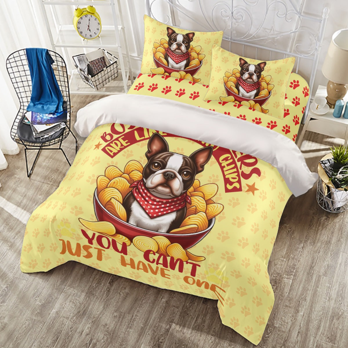 Riley - Duvet Cover Set for Boston Terrier lovers
