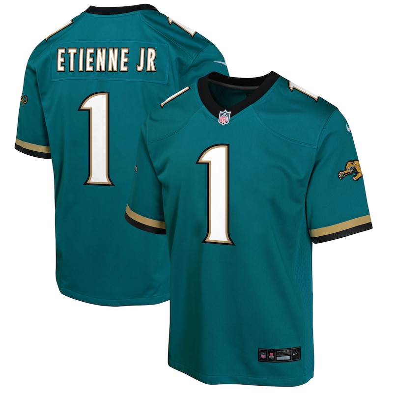 None Travis Etienne Jacksonville Jaguars Historic Franchise Game-Da...