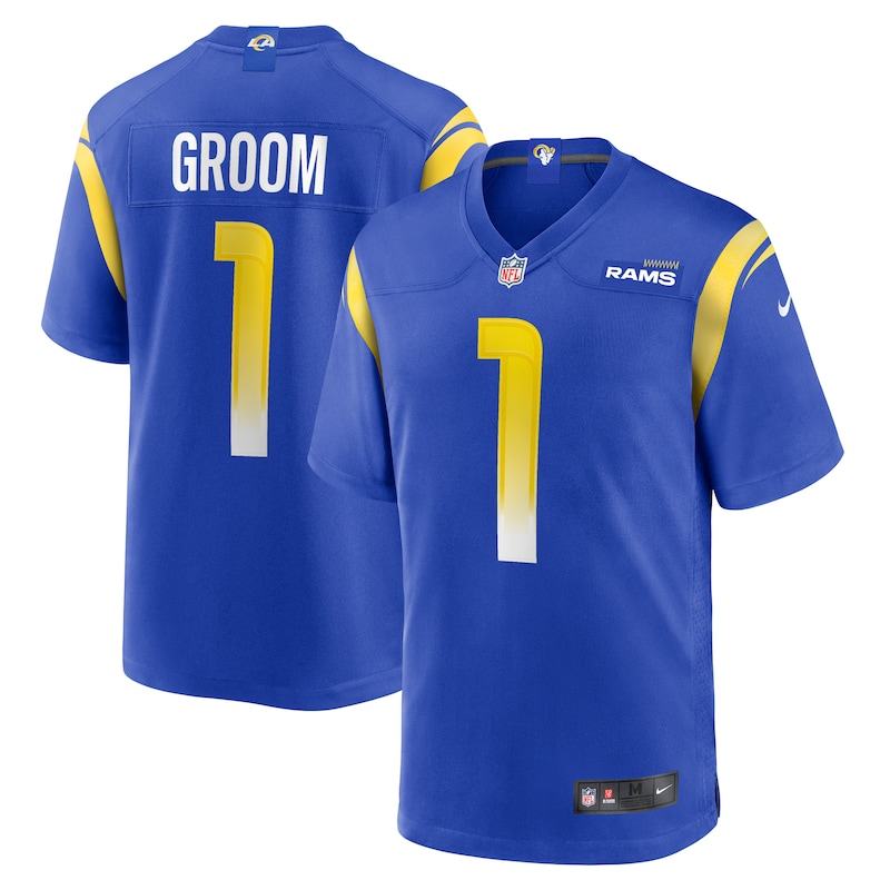 None Number 1 Groom LA Rams Timeless Cost-Effective Jersey Game Day We