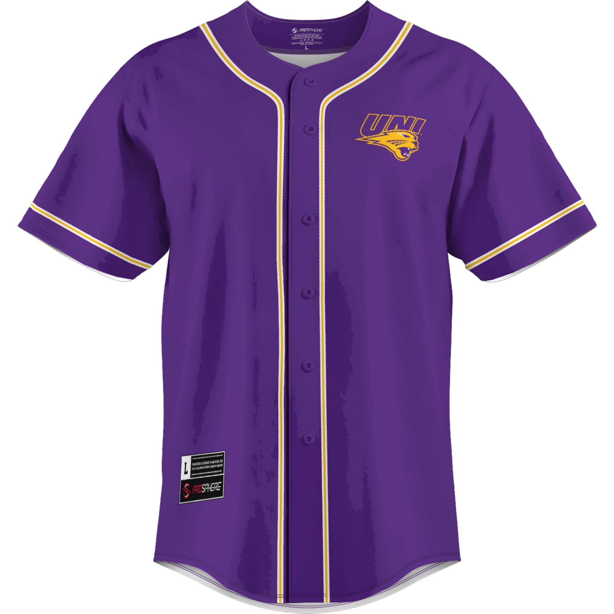 [NJP] Northern Iowa Panthers GameDay Greats Lightweight Baseball Jersey - Purple