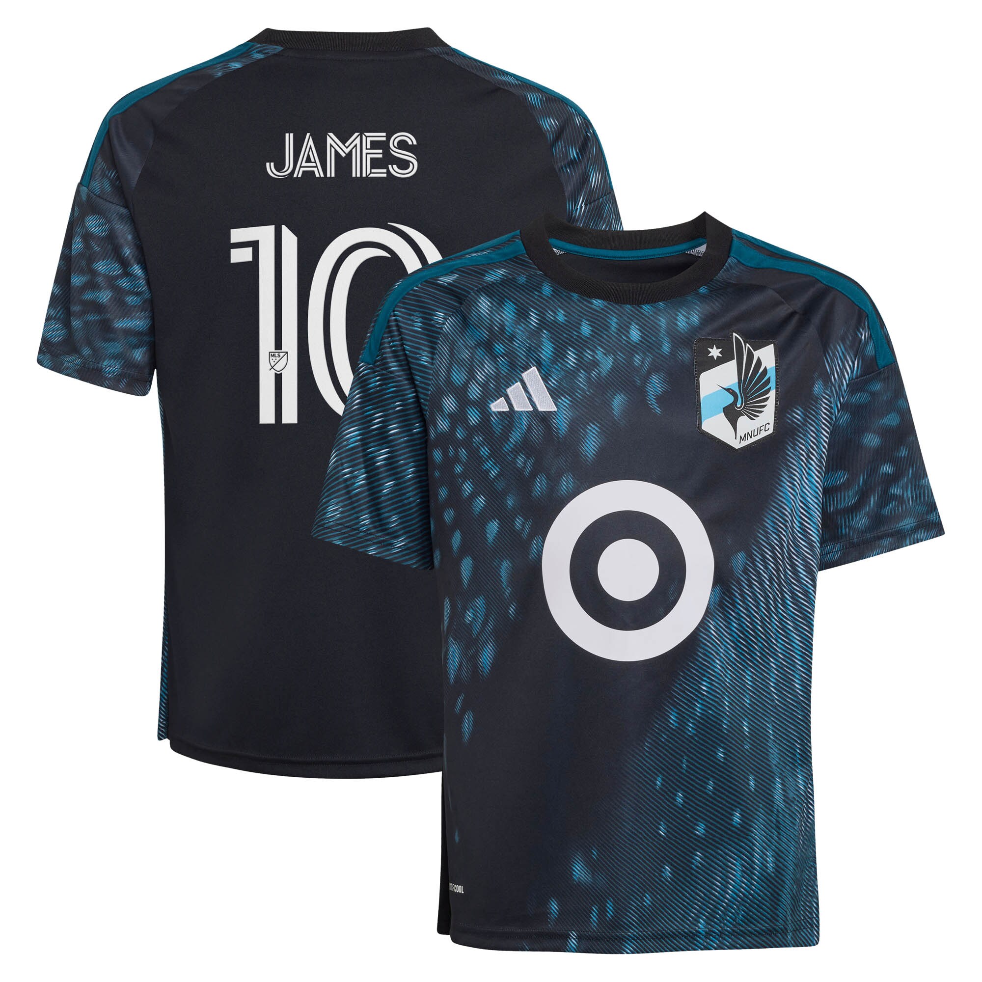 [LK] James Rodriguez Minnesota United FC Youth 2026 The Decade Kit Replica Jersey - Black
