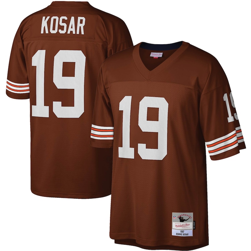 None Bernie Kosar Fan Favorite CLE Browns Premium Material Jersey