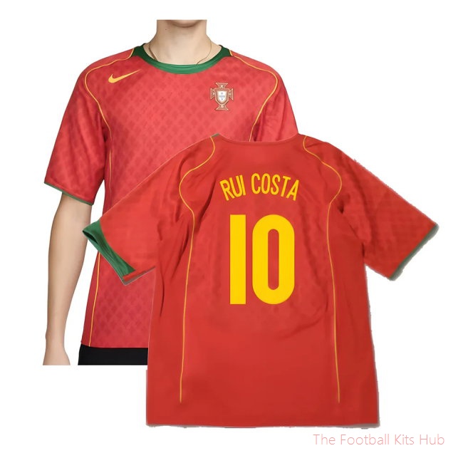 Portugal 2004 Reissue Home Shirt (Rui Costa 10)