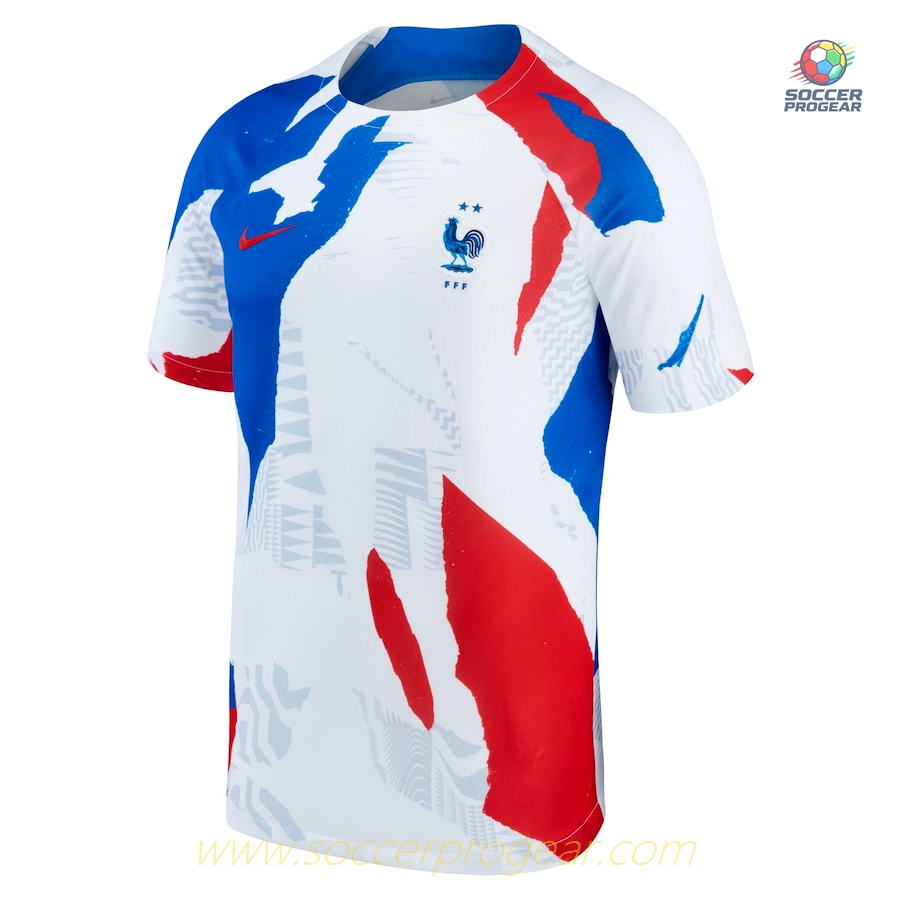 France Team Shirt World Cup 2022 Pre-Match White