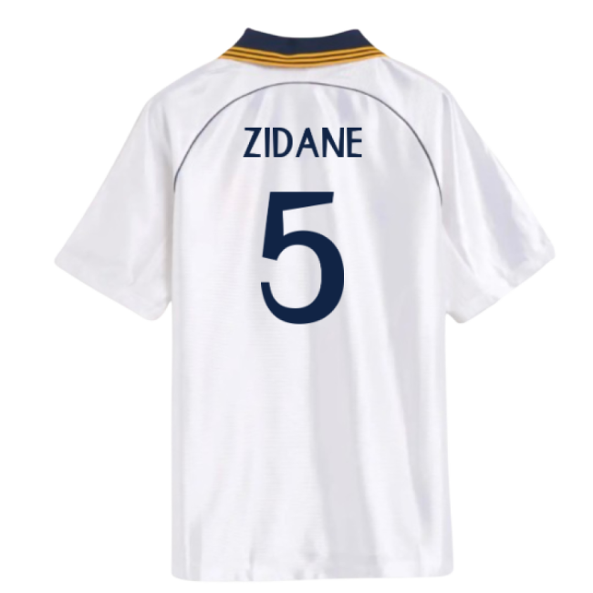 Genuine 1998-2000 Real Madrid Reissue Home Shirt (Zidane 5)