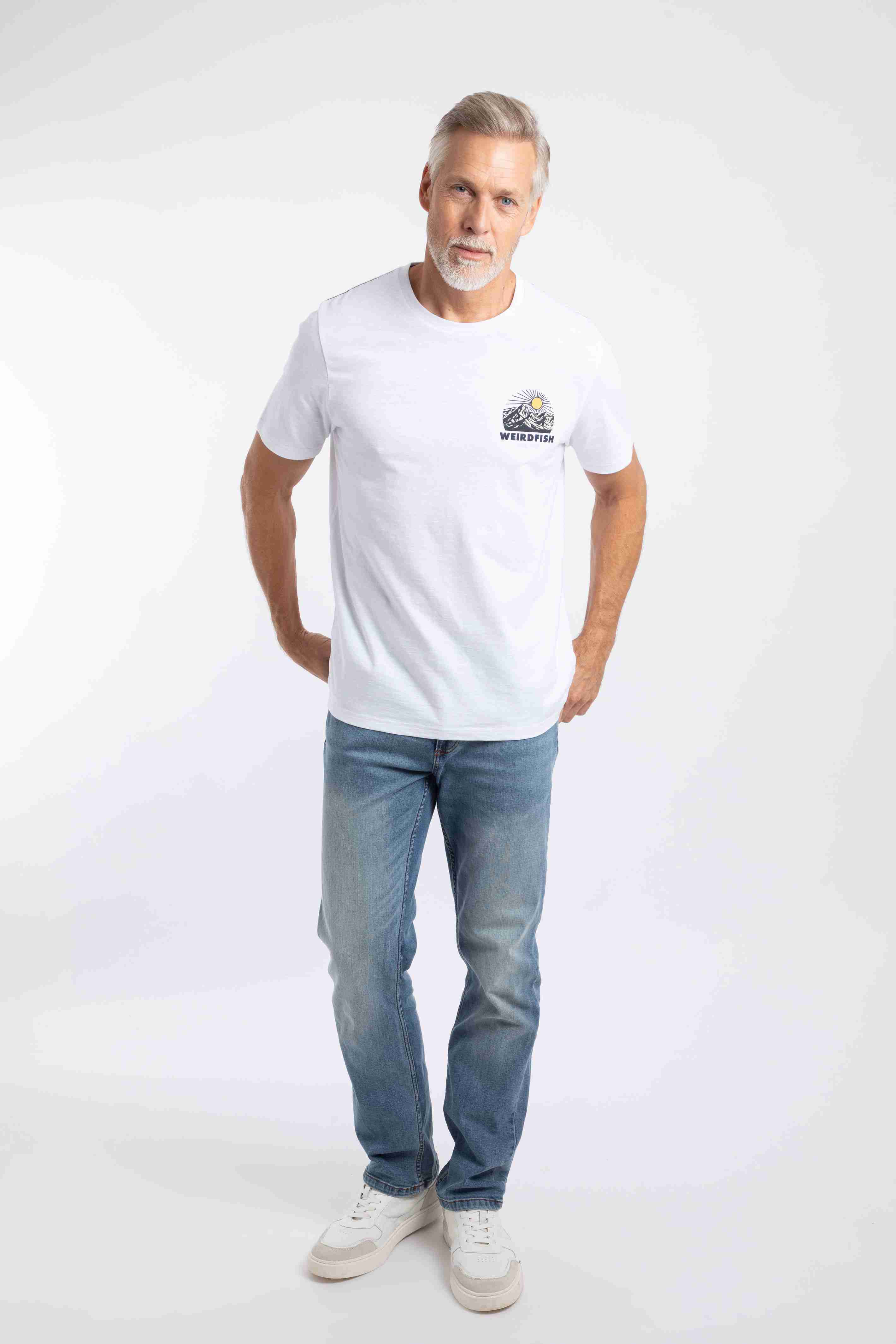 Lake District Back Print Graphic T-Shirt White
