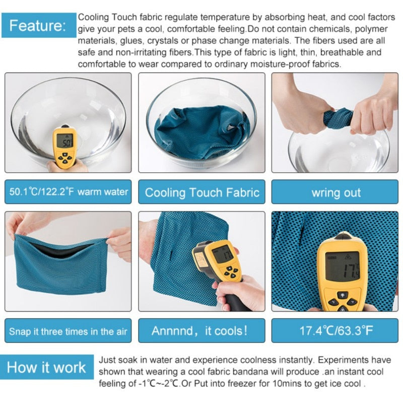 Cooling - Premium Bandana (cs15) Paw Protection | Durable Build