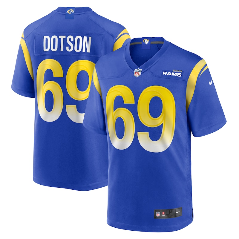 None Kevin Dotson LA Rams Timeless Affordable Jersey Football Apparel