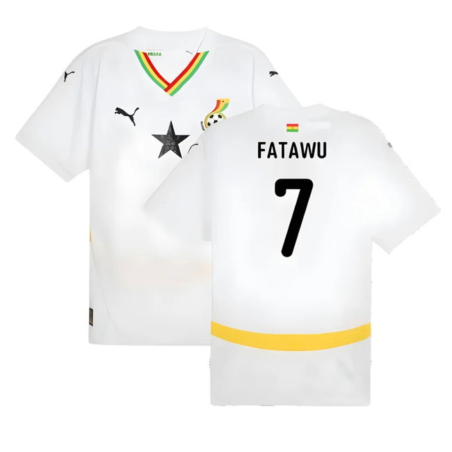 Top-Tier Collector'S-Item 2024-2025 Ghana Home Shirt (Fatawu 7)