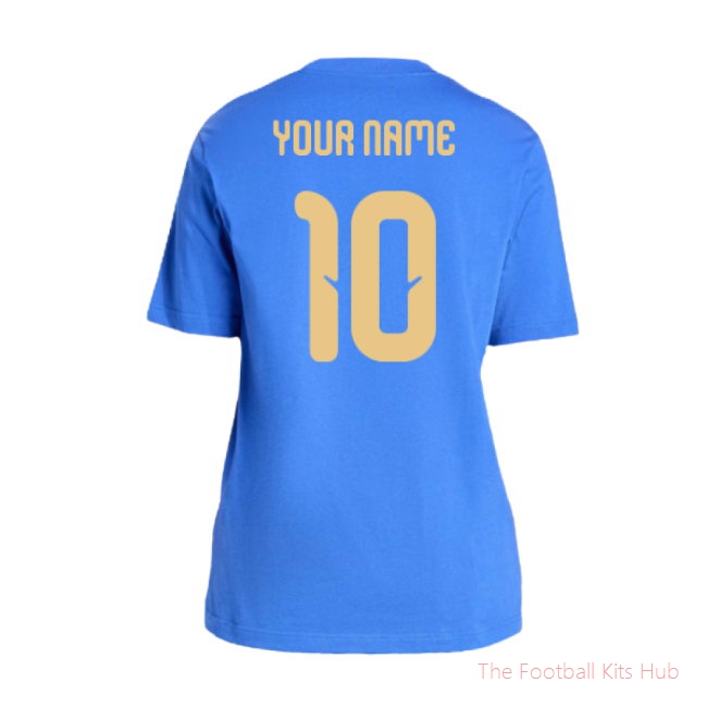 2026-2027 Italy DNA Graphic Tee (Blue) (Your Name)
