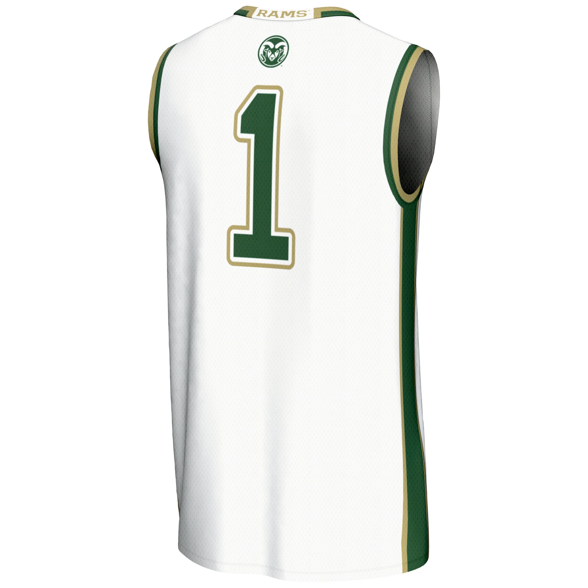 #1 Colorado State Rams GameDay Greats Unisex Lightweight Basketball Jersey - White