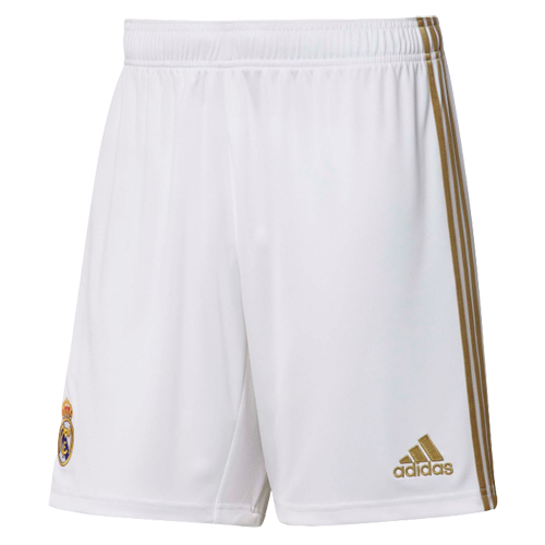 Premium Licensed Durable Real Madrid 19-20 White Soccer Shorts