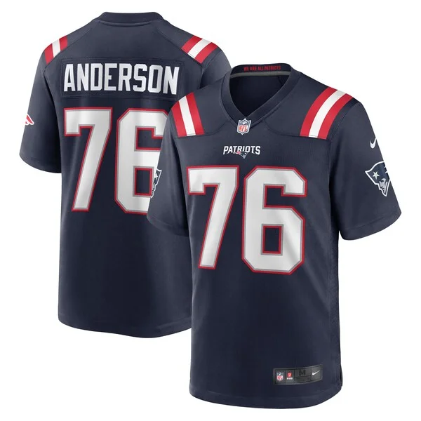 Performance New England Patriots Game Jersey - Premium Navy NFL Fan...