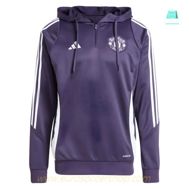 2025-2026 Man Utd Training Hoody (Aurora Plum)