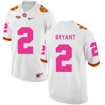 Men's Clemson CLE Kelly Bryant #2 breathable White 2024 game day