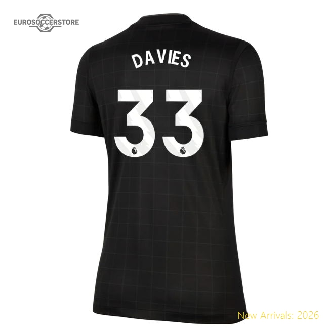 Premium Womens Football Team Davies Jersey 2025-2026 Quick-dry