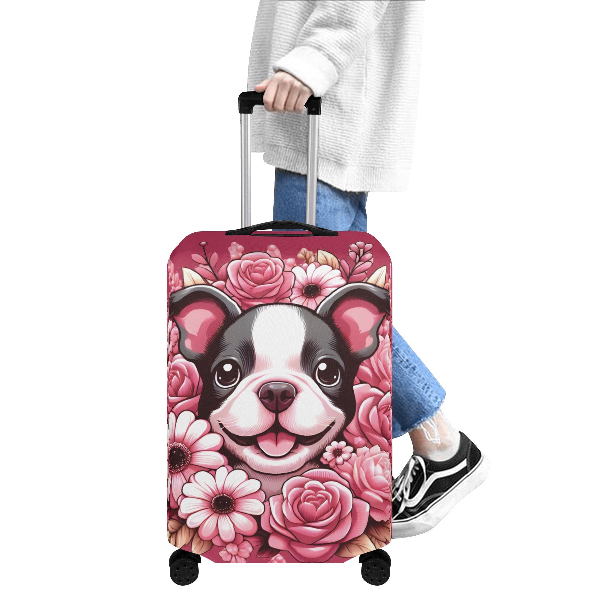 Lacey - Safe Luggage Cover For Boston Terrier Lovers For Frenchie Pups