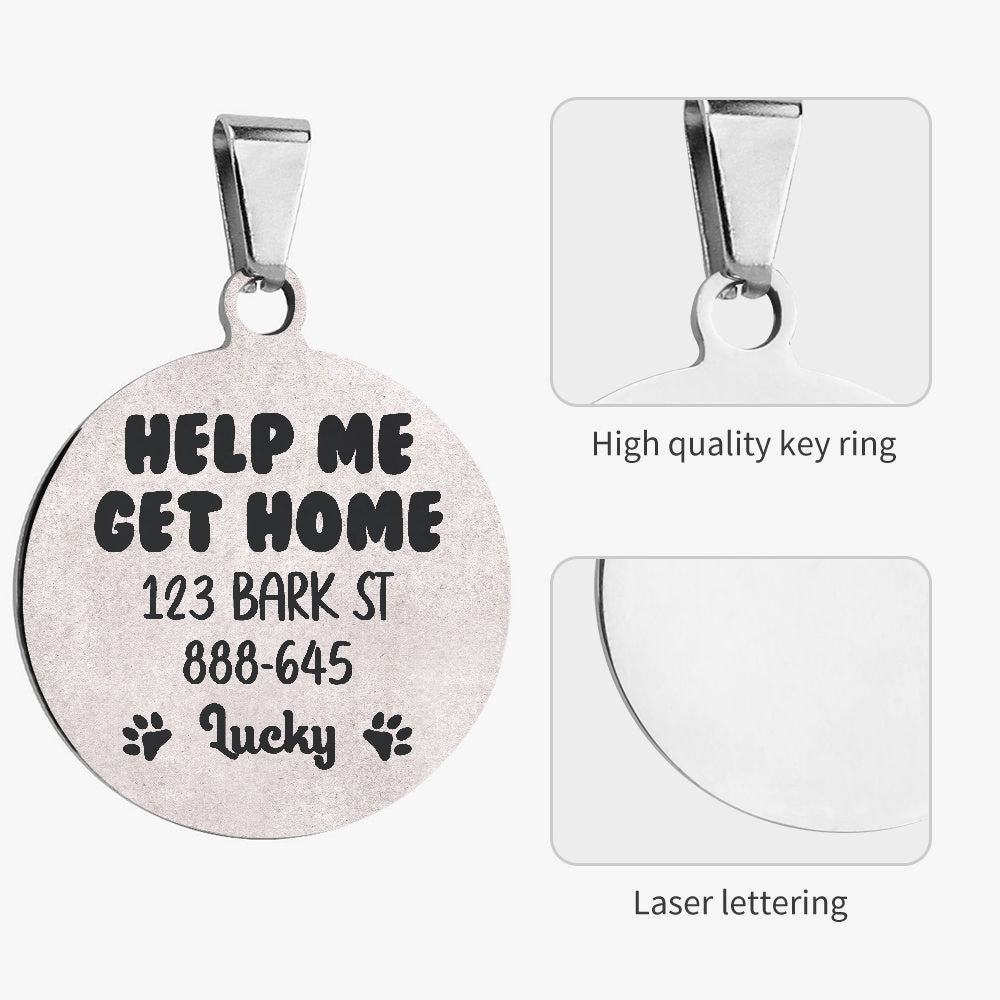 French Bulldog Help Me Custom Double Sided French Bulldog Tag Durable Dog Item