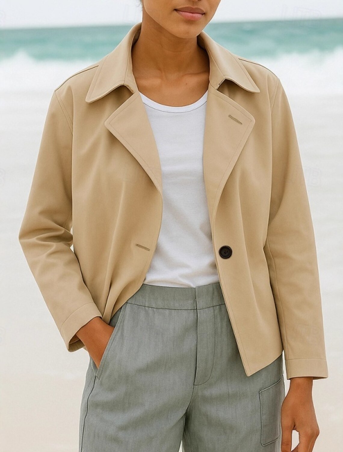 Women's Blazer Casual Jacket Comfortable Sequin Fashion Casual Plain Street Daily Wear Going out Weekend Short Peaked Lapel Regular Fit Long Sleeve Outerwear Black Sky Blue Brown Fall Winter