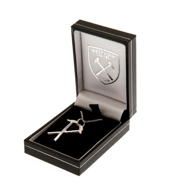 West Ham Genuine West Ham United FC Sterling Silver Pendant & Chain HM