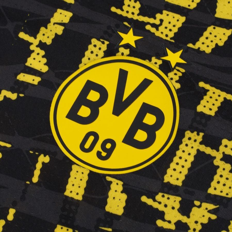 Dortmund Training T Shirt Pre Match Puma Jet Black/faster Yellow Kids
