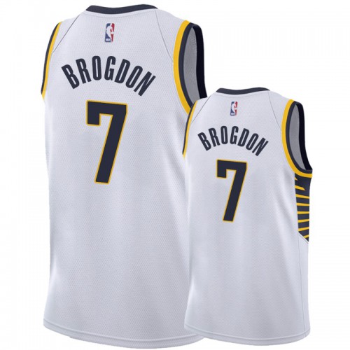 IND White Nike I. Pacers #7 NBA Jersey Game Day Wear Premium Quality
