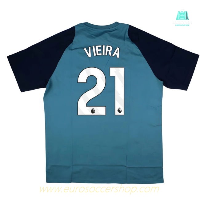 2025-2026 Arsenal Training Tee (Blanch Blue) (Vieira 21)