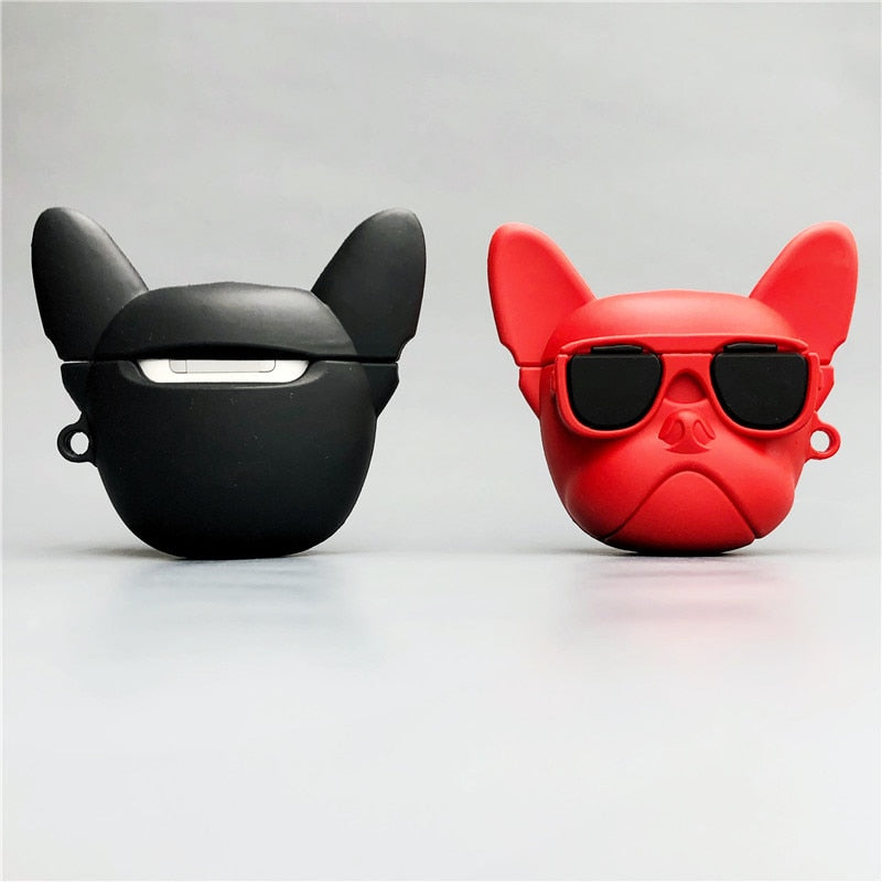 Culture-Inspired Durable French Bulldog Airpod Cases (ws65) for Home Use