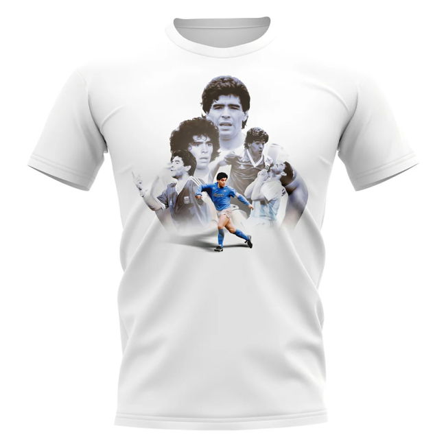 Fan-Favorite Diego Maradona Tribute T-Shirt (White) Elite