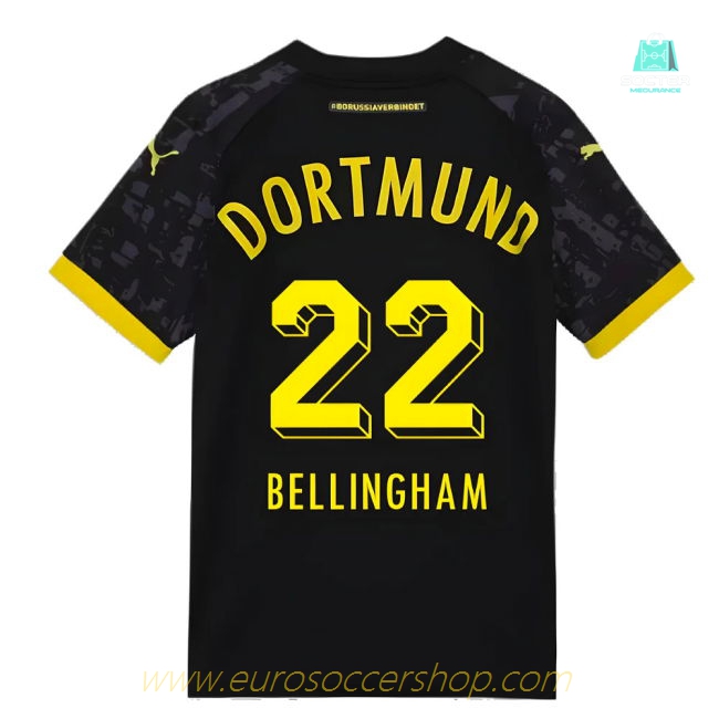 2023-2024 Borussia Dortmund Away Shirt (Kids) (Bellingham 22)