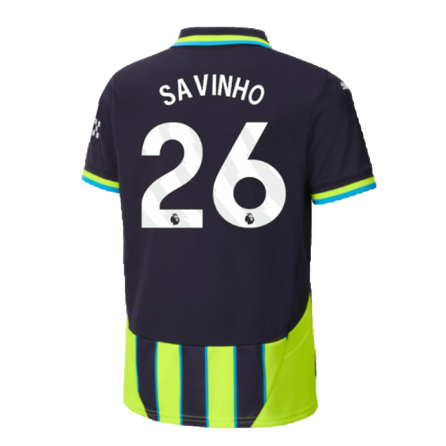 Official Premier League Team Away Savinho Jersey 2024-2025 Breathable