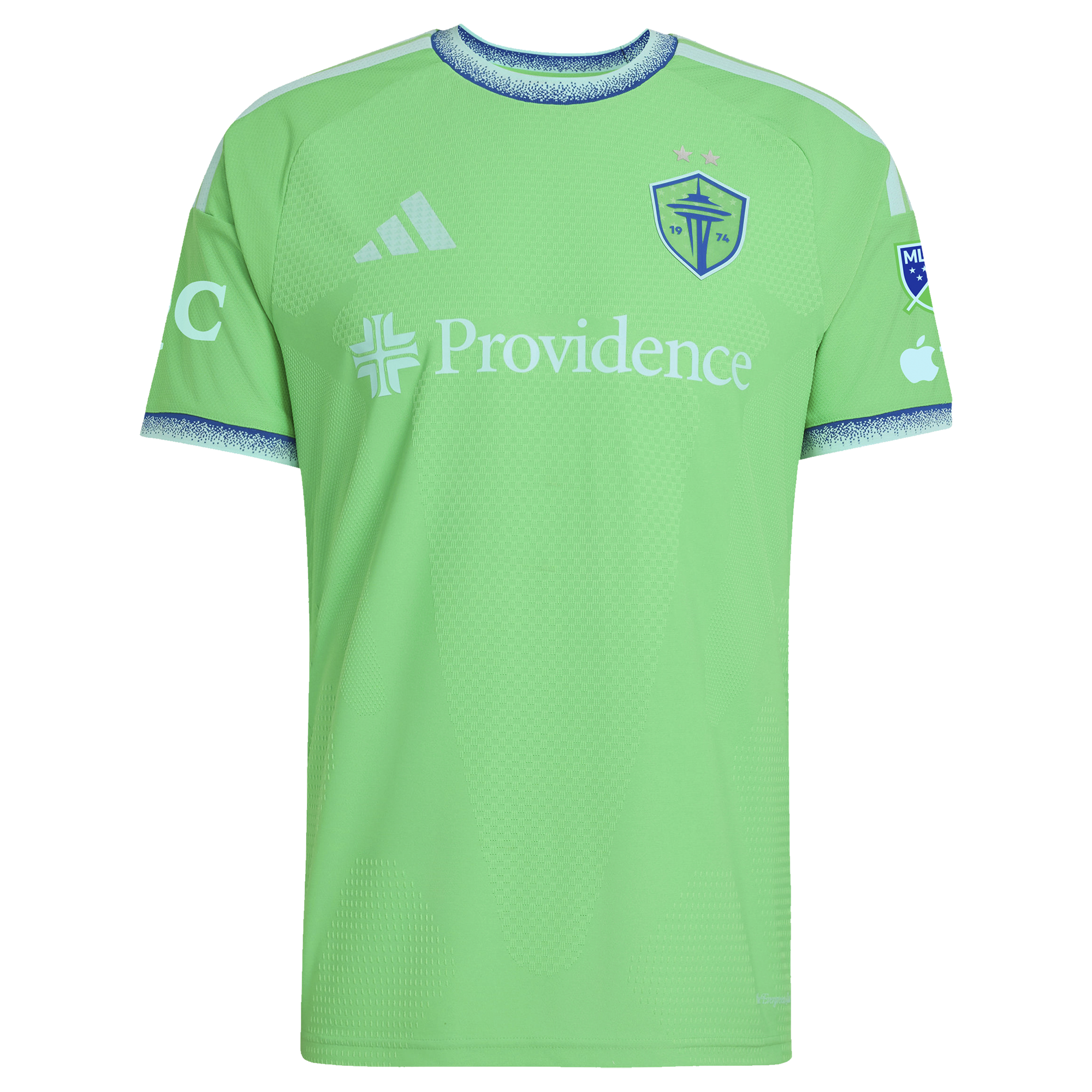 [LK] Pedro de la Vega Seattle Sounders FC 2026 The Evergreen State Kit On-Field Authentic Patch Jersey - Rave Green