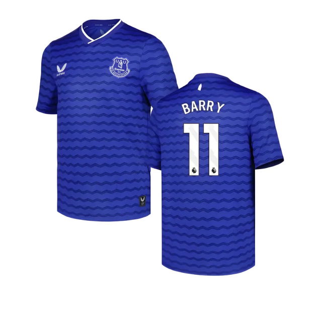2025-2026 Everton Home Shirt (Kids) (Barry 11) | Premium Material