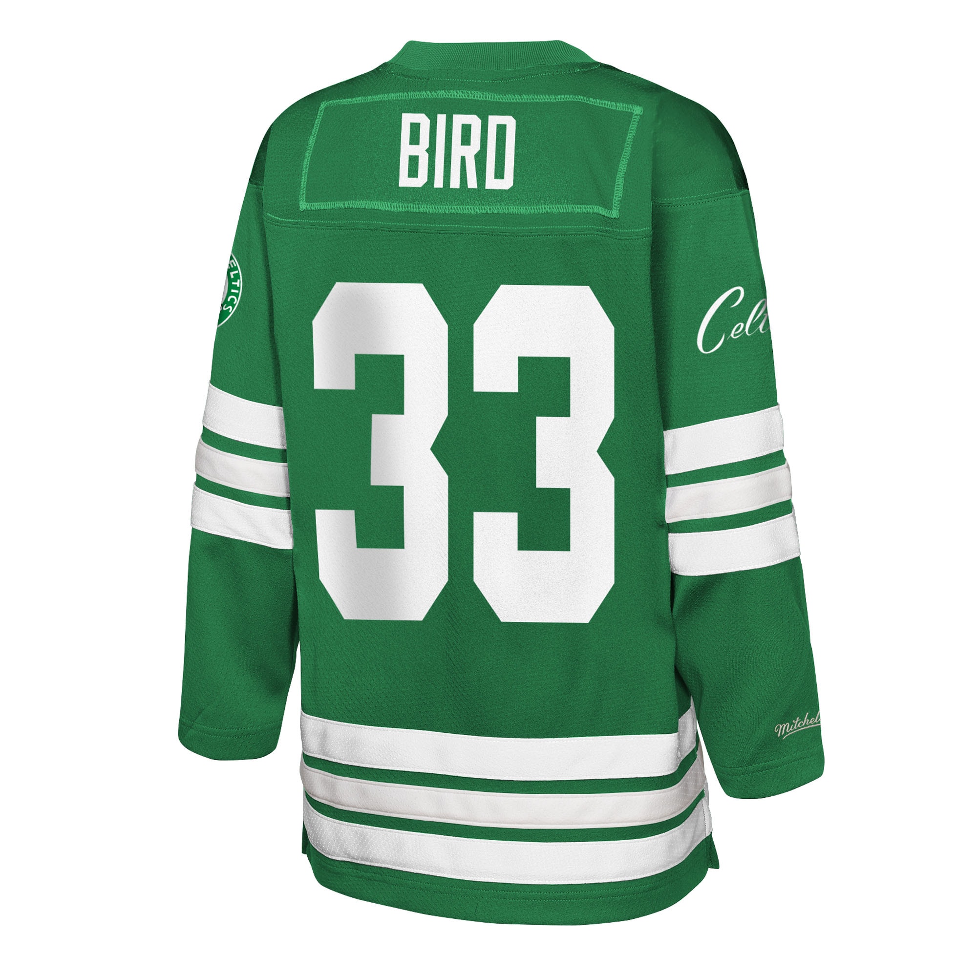[LK] Larry Bird Boston Celtics Youth Maxxed Out 2.0 Fashion Hockey Jersey - Kelly Green