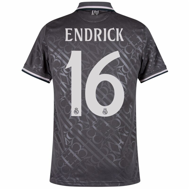 ENDERICK 16 Real Madrid 2425 Third Grey Shirt - Official Replica 14974