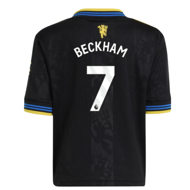 Football Manchester United Third Mini Kit Beckham #7 Top Tier Enth...
