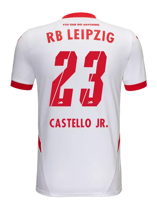 CASTELLO JR. 23 RB Leipzig Home Jersey for the 24-25 Season