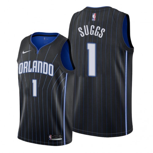 Orlando Orlando Magic #1 Jalen Suggs Black NBA Swingman Statement Edition Jersey Mens