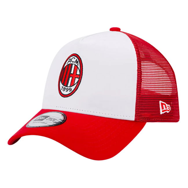 2023-2024 Shirt by AC Milan White A-Frame Trucker Cap (Adult