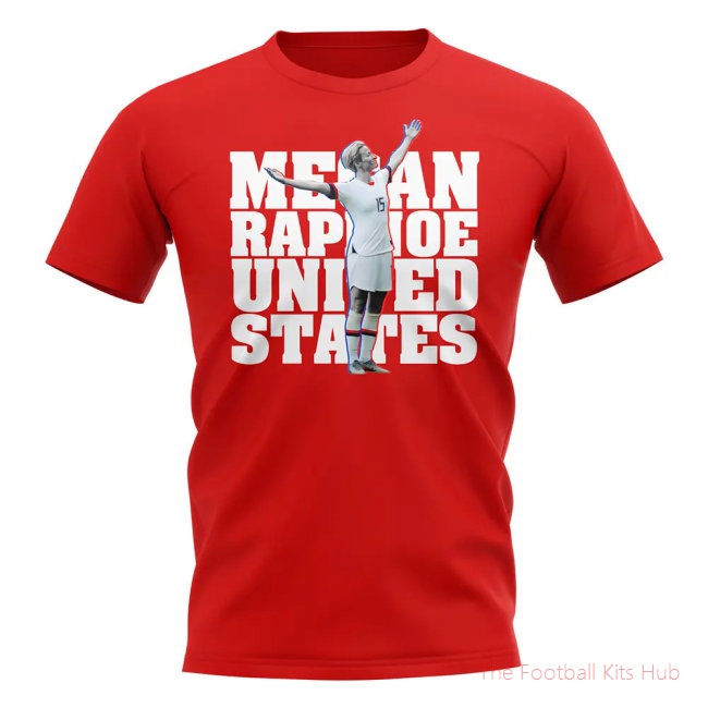 Megan Rapinoe United States-Player T-Shirt (Red)