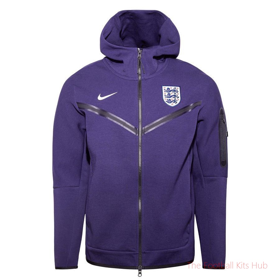 England Hoodie NSW Tech Fleece FZ - Purple Ink/White