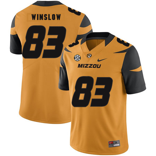 Men's None Gold 2024 durabl Kellen Winslow #83 performance Jersey