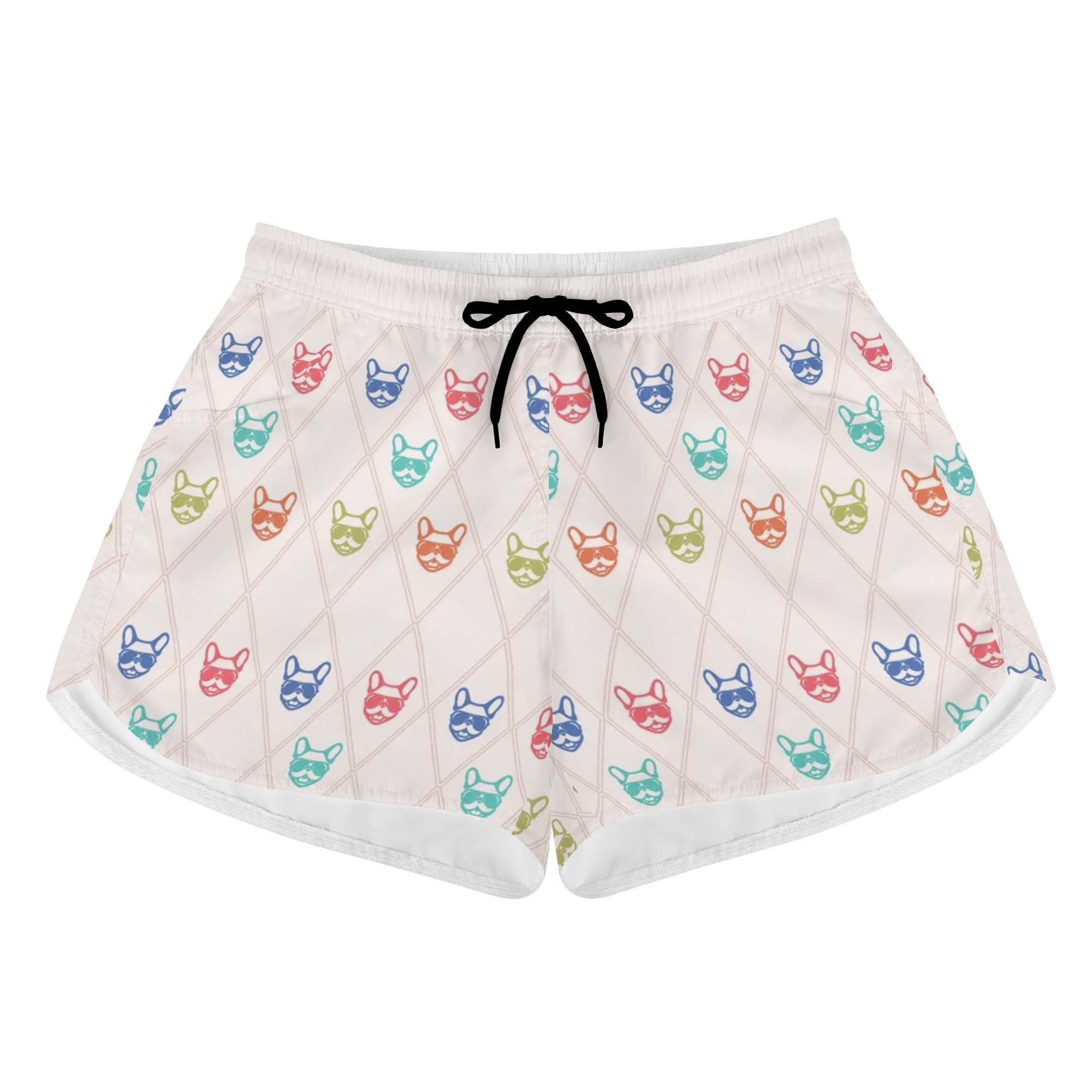 Paris - French Bulldog Womens Beach Shorts Dog Supplies